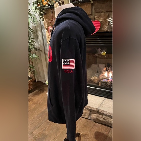 Polo Ralph Lauren Men's Fleece Hoodie Pullover
Size XL Navy - Picture 2 of 7